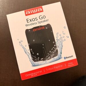 New in box AIWA Exos Go Wireless Speaker